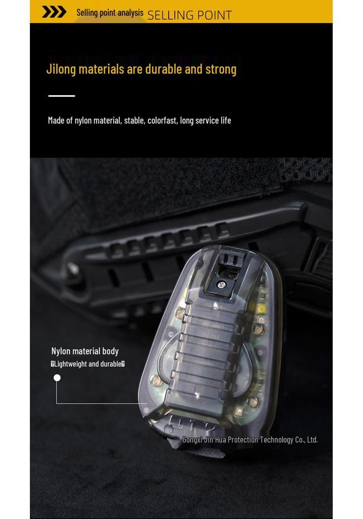 Upgraded Seven-Color Ladybug Tactical Headlamp with Strobe and IR for Teammate Identification
