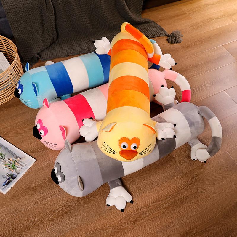 Bigfoot Cat Plush Toy Long Doll Pillow Sleeping Leg Clamp Artifact Side Sleeping Boy and Girl Gift
