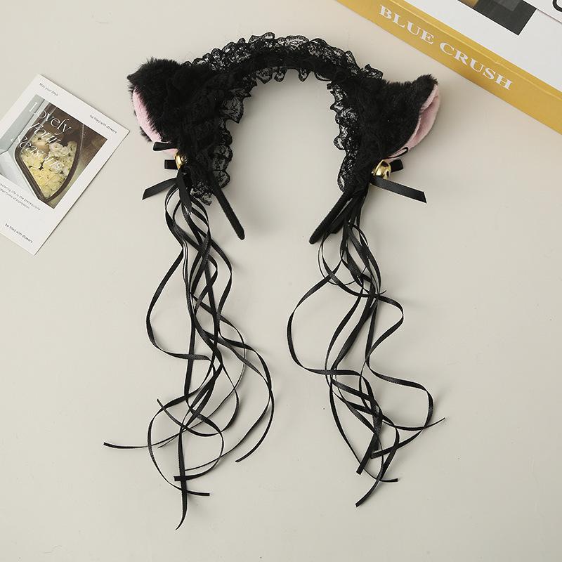 Cute Bell Choker & Cat Ear Headband Set - Cosplay Sweet Maid Atmosphere Accessories