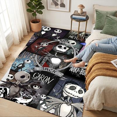 Nightmare Before Christmas Living Room Non-Slip Area Rug Soft Carpet for Bedroom Game Playroom Sofa Office Home Decor Doormat Christmas Gift C9211599