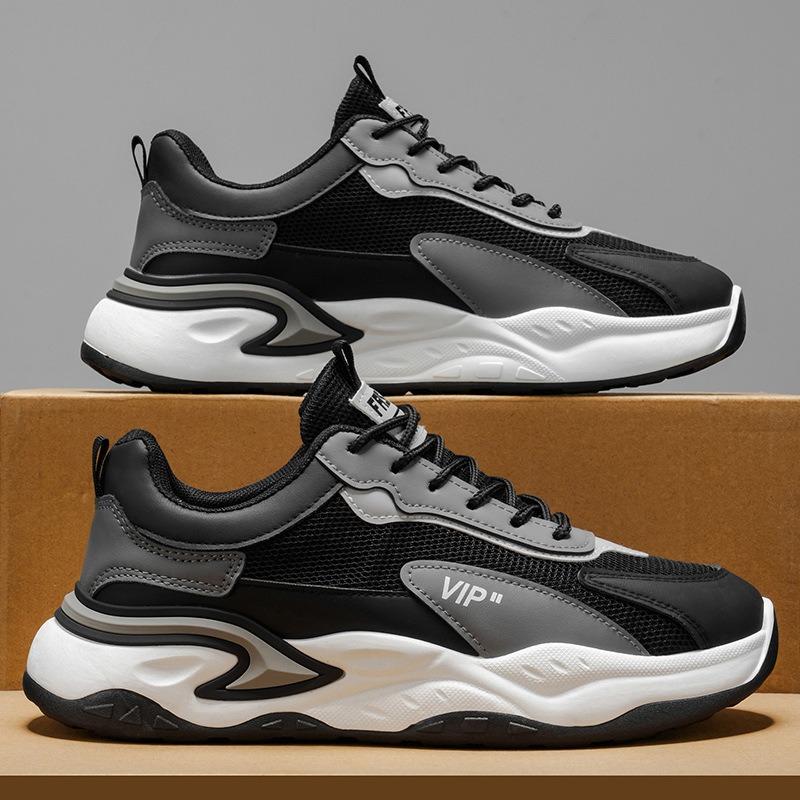 Men S Casual Breathable Mesh Running Sneakers Soft Sole Trendy Shoes