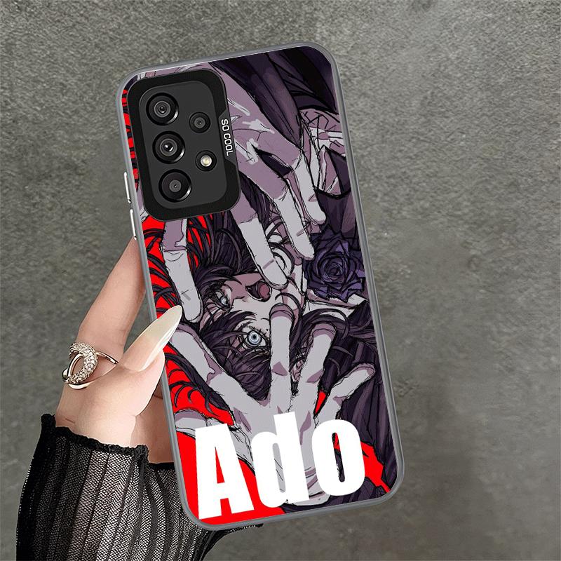 Ado Cartoon K-Kyogen X Uta Soft Phone Case for Samsung A17 A16 A15 A14 A13 A57 A56 A55 A54 A53 A37 A36 A35 A34 A33 A26 A25 A24 A