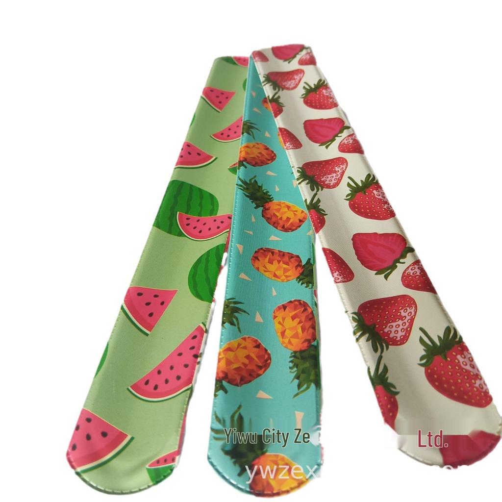 Fruit Party Snap Bracelets: PVC Slap Bracelets Toy Set for Kids