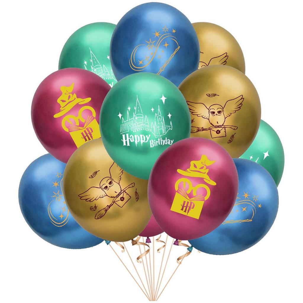 Magic Themed Birthday Decorations: Magician Banner, Wizard Cake Toppers & Balloon Set