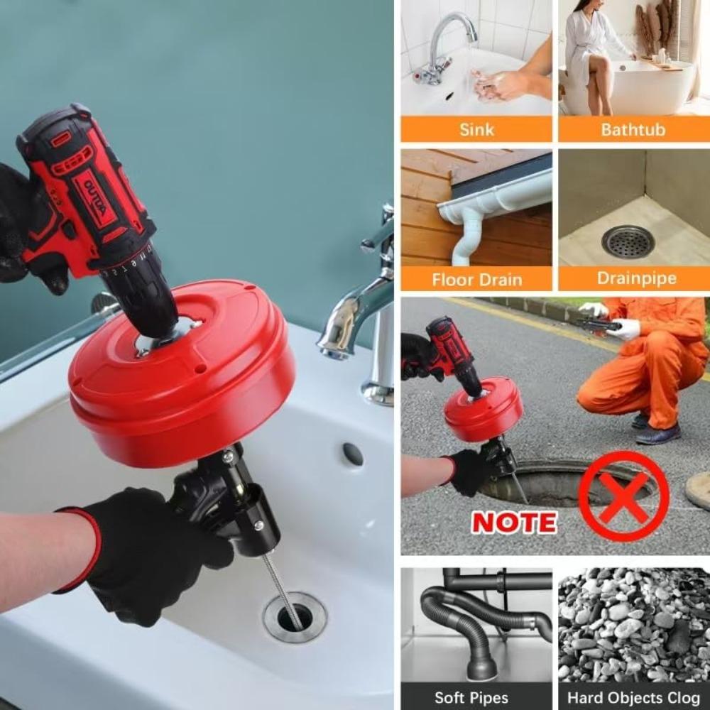 Manual/Electric Drain Clog Remover Professional Quickly Pipe Dredging Machine  Toilet Sewer
