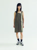 Bomnal Boutique Suspender Midi Dress _ Khaki