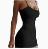 Women's Bodycon Spaghetti Strap Dress Sleeveless Slim Fit Dress for Party Evening Wear