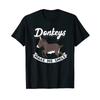 Donkeys Make Me Smile T Shirt Vintage Homme Top For Everyday Wear Casual Stretched Slightly Fashion Graphic Breathable