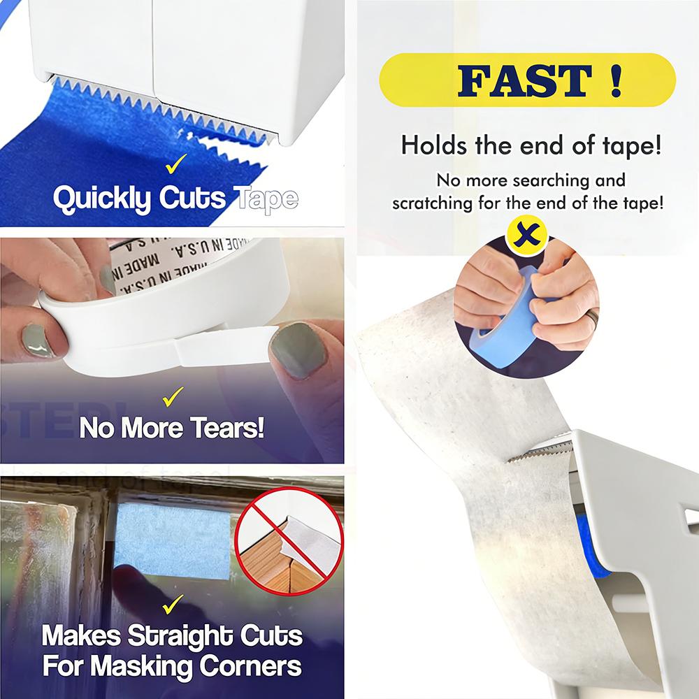 Masking Tape Applicator Tool Manual Paper Tape Dispenser for Wall Painting Caulking Aid Fall Home Renovation DIY Tool