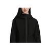 Under Armour Expanse Solid Color Hooded Waterproof Outdoor Sports Long Sleeve Base Jacket Women Jackets Black 1387688-001