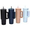40 Oz Tumbler With Handle Vacuum Insulated Mug With Lid Stainless Steel Coffee Cup Reusable Water Bottle For Sport