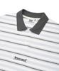 Wacky Willy Striped Collared T-Shirt White