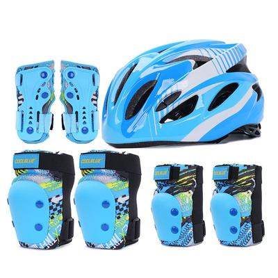 Hard Children's Protective Gear Roller Skating Protective Helmet Set Girls Boys Scooter Cycling Elbow Knee Pads Protection
