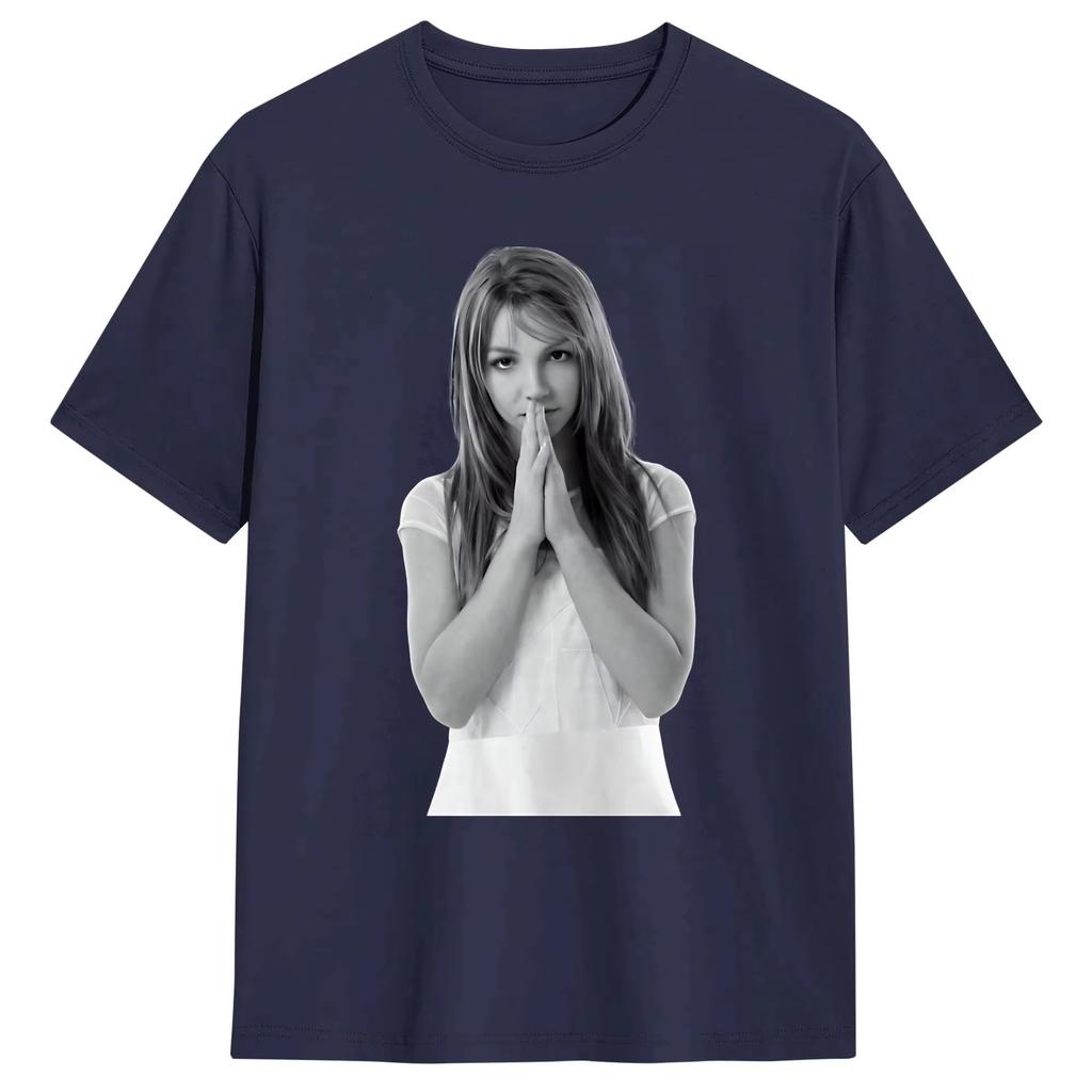 Britney Spears Y2K Print T-shirt Unisex Summer Cotton Vintage Short Sleeve Streetwear Women And Men T-shirt