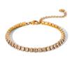 Titanium Steel Zircon Bracelet Minimalist Luxury Jewelry Versatile Elegant Women's Bracelet