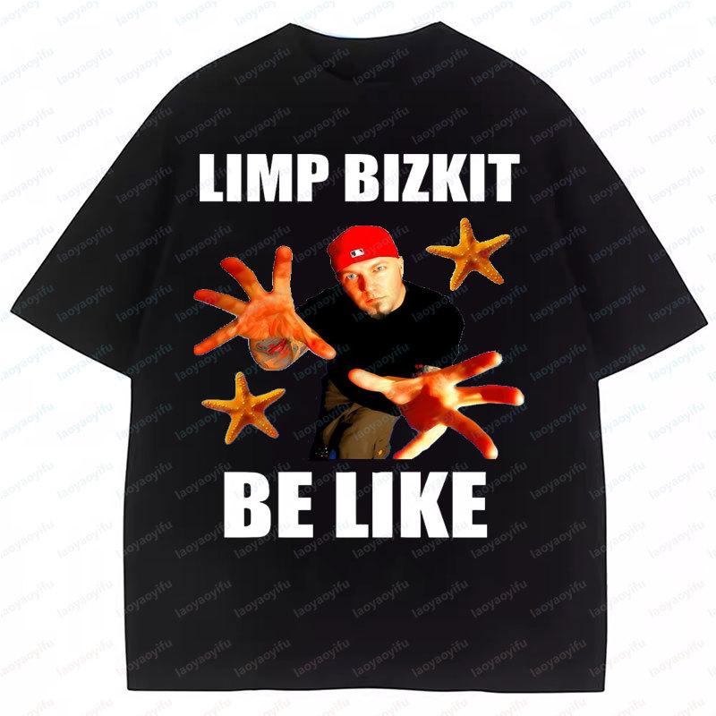 Limp Bizkit Oversized Printed Graphic T Shirts Unisex Unisex Rock Metal Band Fan Gifts Shrot Sleeved Summer New Style Y2k Clothes
