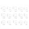 30 Pcs 3D Butterfly Stick On Nail Glossy Full Cover False Nail Reusable Press On Nail Cats Eye Artificial Nail