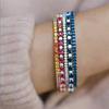 Zirconia Tennis Bracelet for Women Hip Hop Trendy Moissanite Crystal Bangle for Teen Girl Chain on The Hand Wedding Jewelry H027