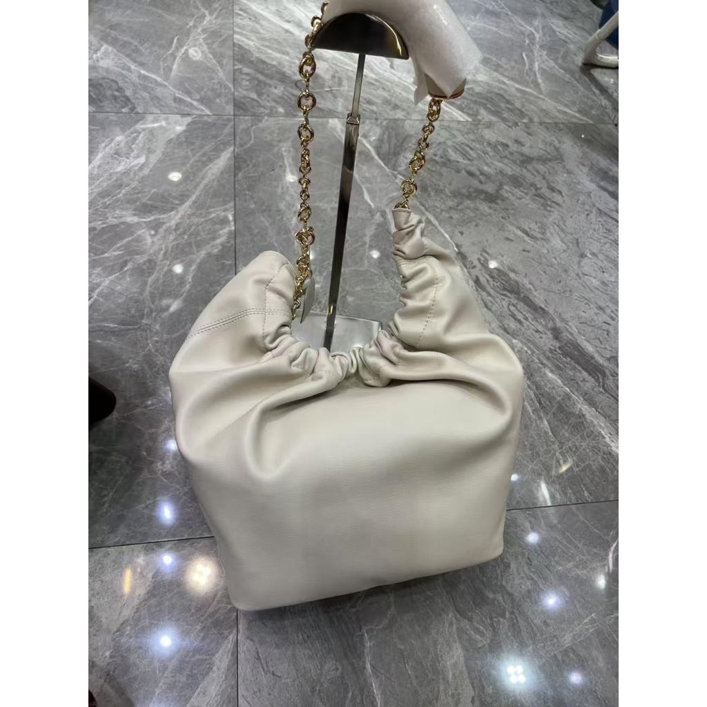 Luo Jia Quetschtasche, Extrusionsbeutel, Hochtexturiertes Weiches Rindsleder, Donut-Ketten-Tasche, Tragbar, Schulter-, Crossbody