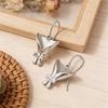 Romantic Gold Color DIY Flower Holder Earrings For Women Creative Insertable Flowers Bouquet Vase Earring Party Wedding Jewelry
