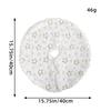Snow Mini Christmas Tree Skirt Desktop Christmas Tree Base Decoration Cute Star Tree Skirt Ornaments