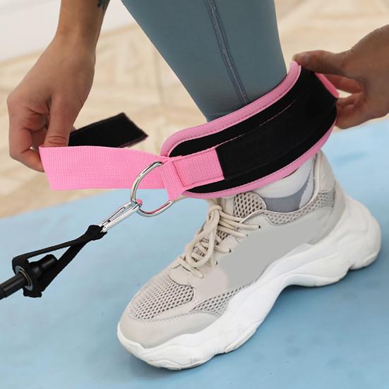 Fitness Ankle Strap with 3 Resistance Bands Glute Workouts Leg Training Kickbacks Booty Hip Abductors Body Exercise Ankle Resistance Bands with Cuffs