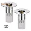 1/2/4 Sets Leakage Stopper Stainless Steel Floor Drain Filter Bathroom Sink Stopper Drain Stopper Filter Bathtub Drain Hair Catcher