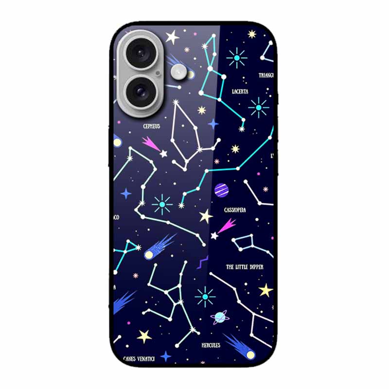 Glass Case For iphone 16 Plus 16Plus Coque Tempered Glass Hard Back Cover For iphone 16 Plus Phone Case Soft TPU Black Bumper
