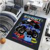 Multiple Style Big-footed Monster Truck Print Carpet for Living Room Bedroom Bedside Bathroom Floor Mat Home Area Rug Room Decor