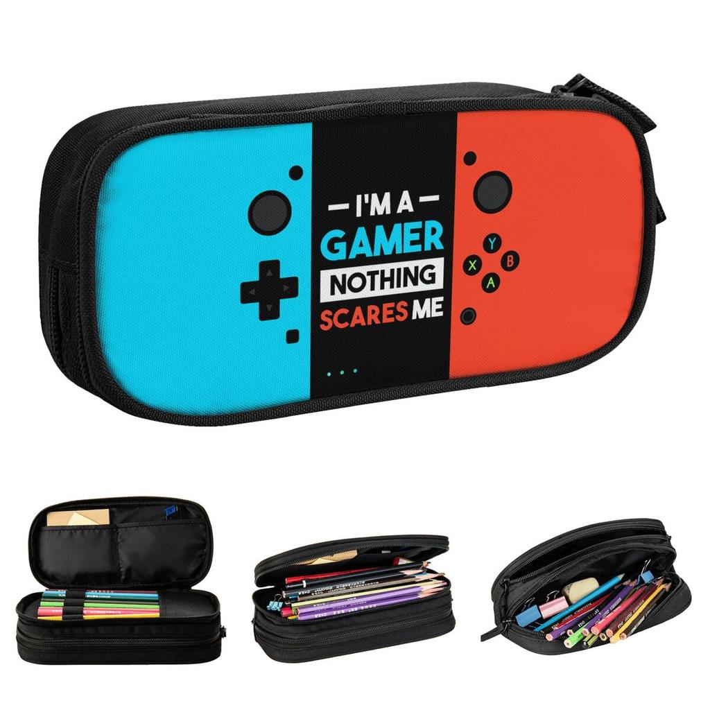 Video Game Gaming Controller Pencil Cases Pencilcases Pen for Student Large Storage Bags School Supplies Cosmetic Stationery
