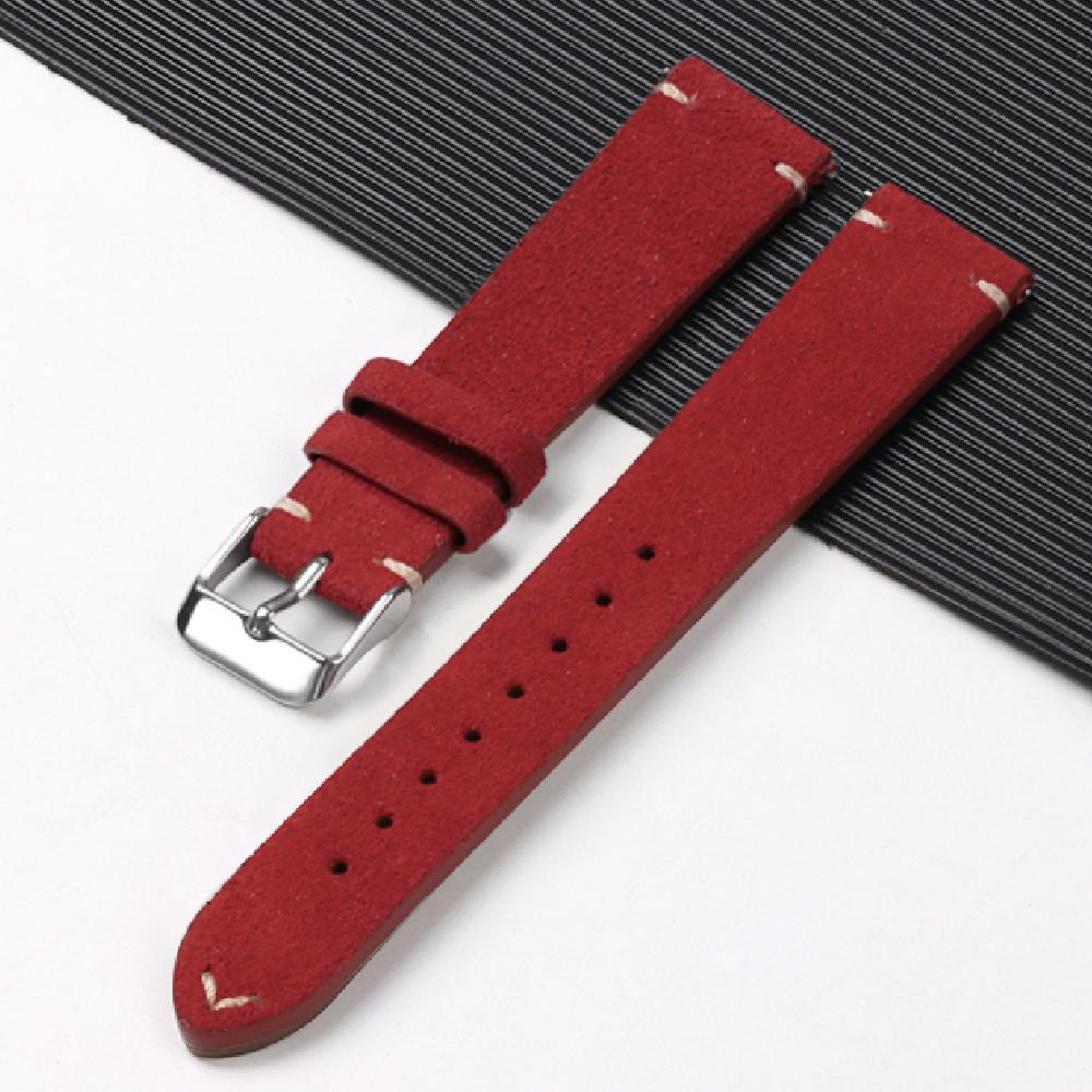 Genuine Suede Leather Watch Strap Quick Release Vintage Watchband 14/16/18mm 20mm 22mm Bracelet for Men Wrist Bands Accessories