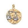 New Arrival 12 Constellation Dangle Charm Two Tone Gold Silver Pendant DIY Bracelet Bead Jewelry Gift For Women