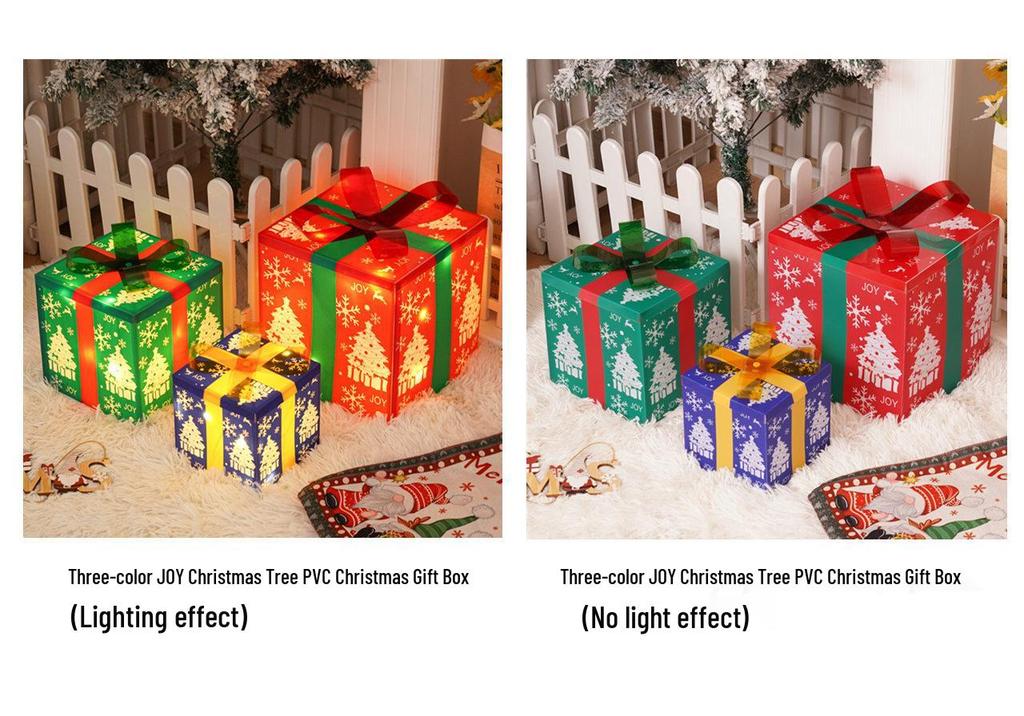 Christmas LED String Lights Gift Set: 3-Piece Decoration for Festive Party Atmosphere