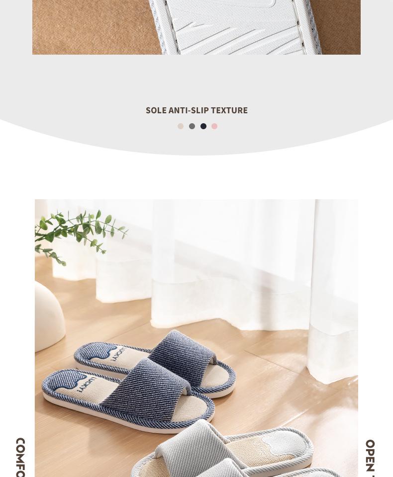 2025 Women's Cotton-Linen Slippers: Non-Slip, Silent, Indoor/Outdoor Comfort for Spring, Summer, and Autumn