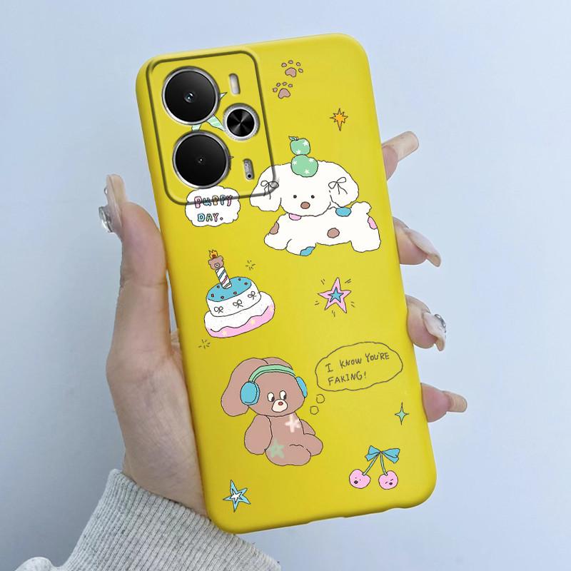 For Realme 14 5G Case RMX5075 Hot Cute Cartoon Panda Cover Soft Silicone Phone Case For Realme 14T Realme14 T 5G Back Cover Bags