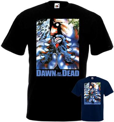 Dawn Of The Dead V9 T-shirt Black Navy Horror Movie Romero All Sizes S5XL