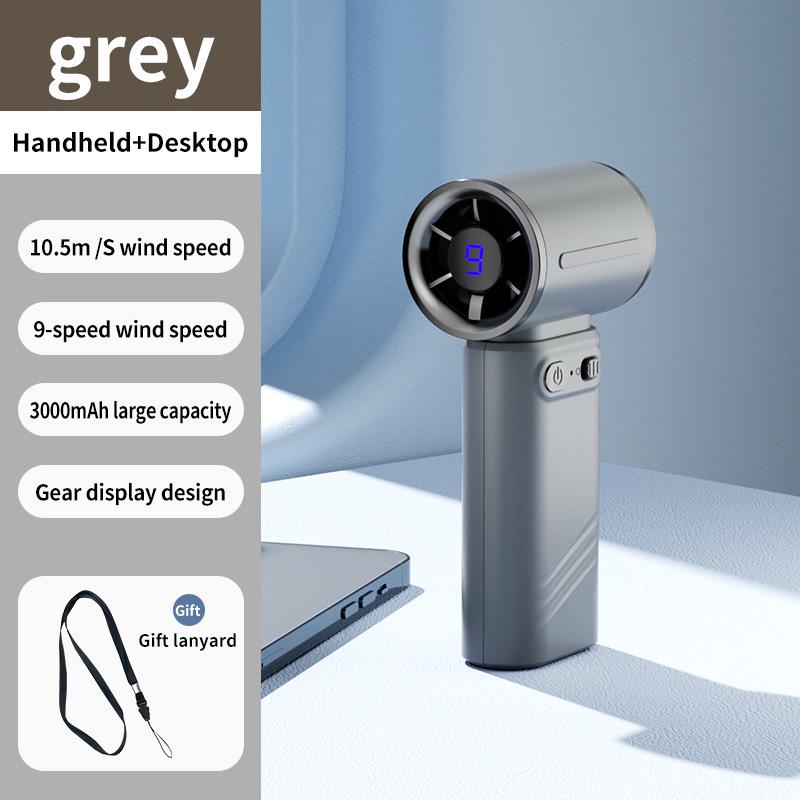 Portable Handheld Turbine Mini Fan with Semiconductor Ice Cooling 6*4.6*12.7