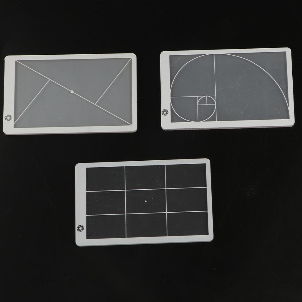 Transparent Viewfinder Ruler Triangle Fibonacci Viewer Kids Adults Golden Ratio Ruler  Art Tool
