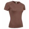 Damen Kompressionsshirt Kurzarm Sportliches Yoga Lauf T-Shirt Sommer Fitnessstudio Workout Schnelltrocknend Dehnbares T-Shirts Oberteile Baselayer