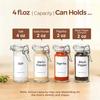 4oz Glass Spice Jars with Airtight Swing Top Lids,Small Clear Containers for Pantry Organization,Herb Storage,DIY Crafts & Gifts