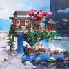Non-Toxic 1680 Pieces Taohuatan Building Block Toys Creative Handmade Building Block Toys Assembly Abs Material Mixed Color Building B