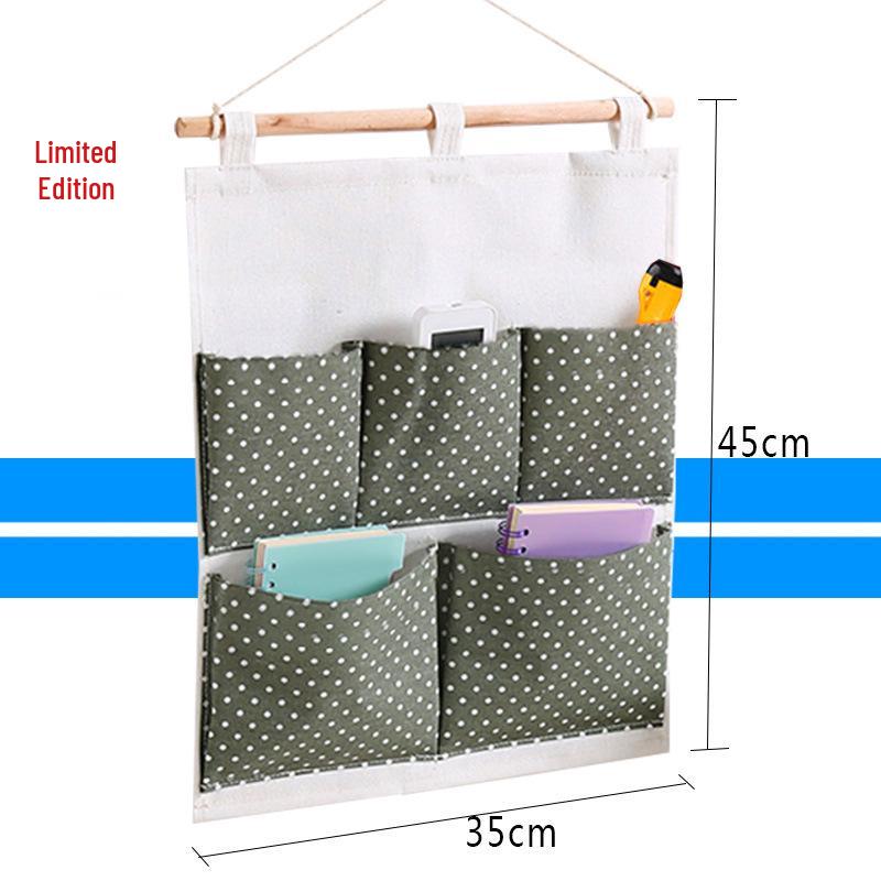 Wen'er Wandmontierte Mehrschichtige Hängeaufbewahrungstasche für Studentenwohnheime