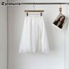 Gentle Breeze Maxi Chiffon Midi A-Line Skirt for Women Summer New Arrivals Casual Over-the-Knee Ruffles Dress