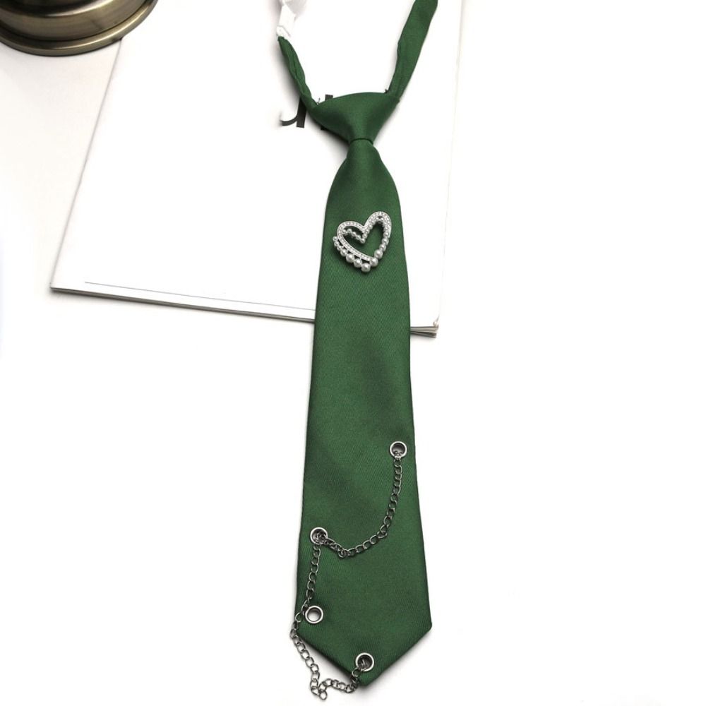 Koreanischer Stil Lange Krawatte Quasten Hemdkrawatte Elegante Liebesherz Krawatte Herren