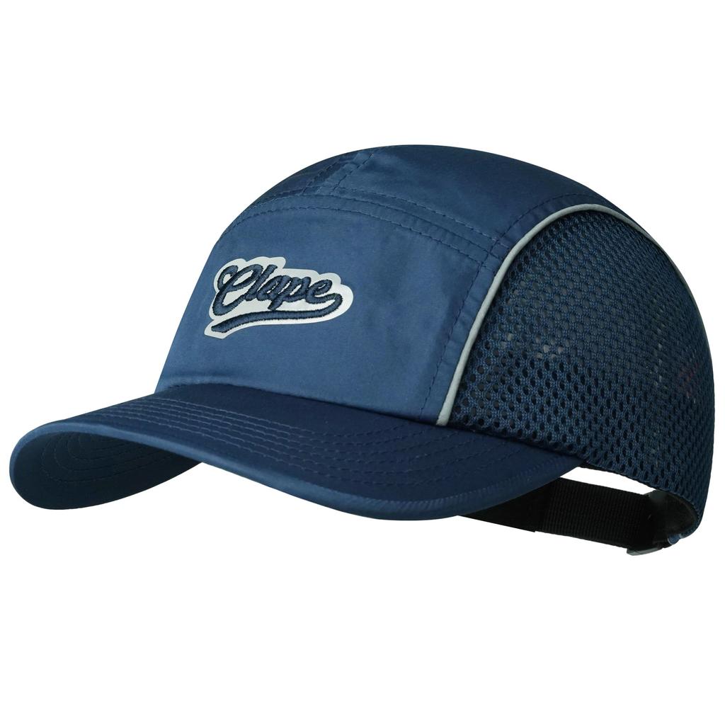 Clape Reflective Mesh Adjustable Short Summer Running Outdoor Sports Cap Men's Cap, Lightweight, Breathable, Water-Repellent, Quick-Drying, Brim, Cap,