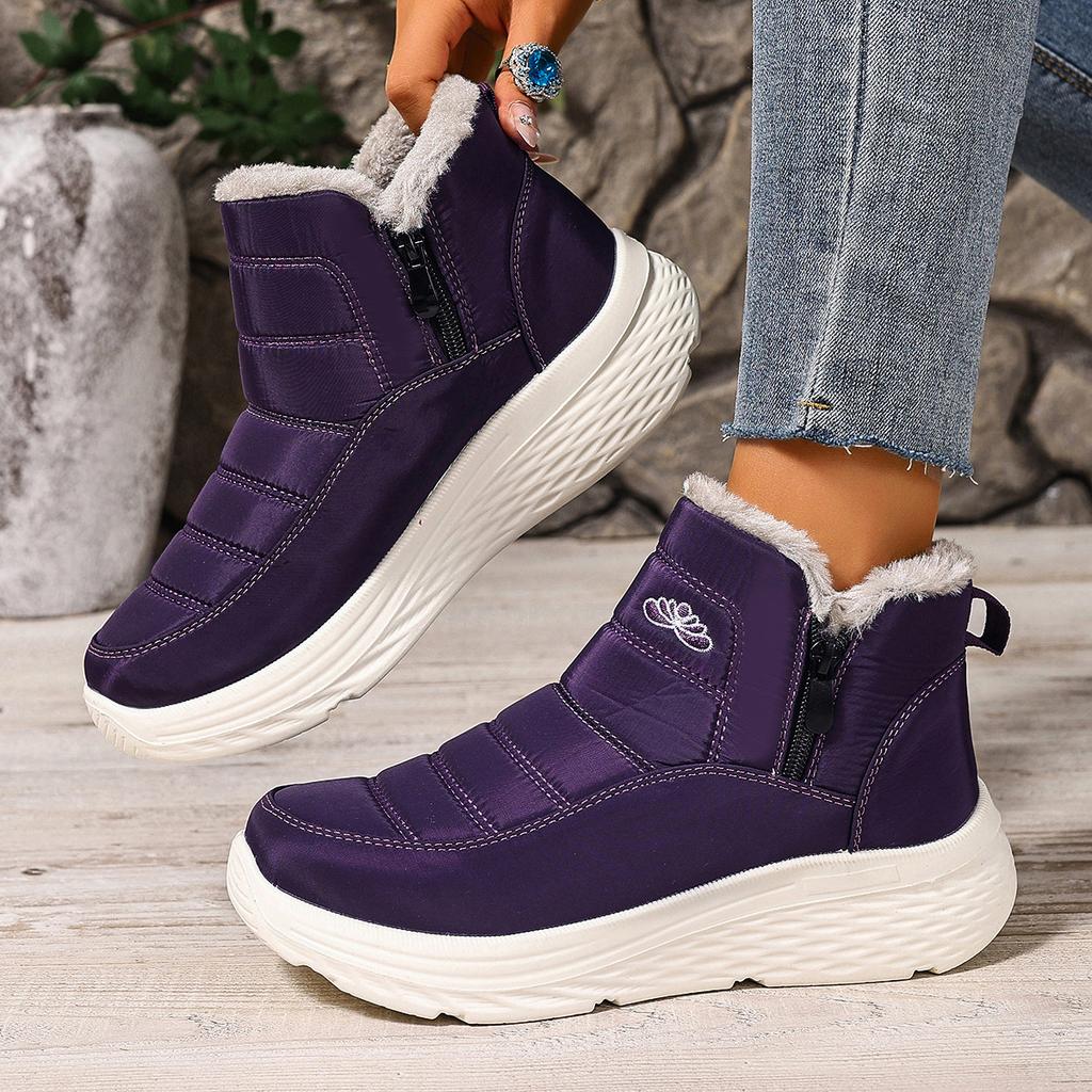 Snow Boots for Women Winter Oversized Outdoor Warm Sports Shoes Cold Resistant Thick Sole with Plush Thick Cotton Shoes