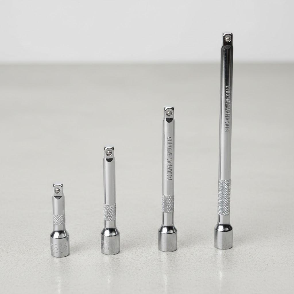 

4Pcs Set Chrome Vanadium Steel Socket Wrench Extension Impact Extension Set Tools Hand Tools