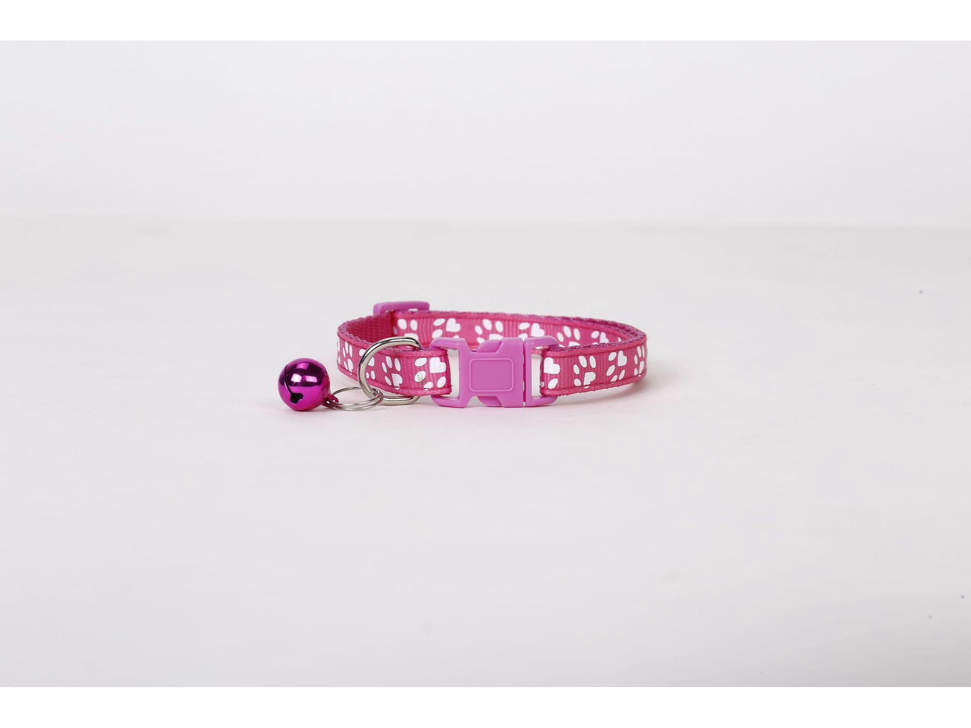 

Ошейник для домашних животных Peichong 1.0 с принтом лапы и колокольчиком — регулируемый, стильный и популярный Rose Red 2001-10 розы красного