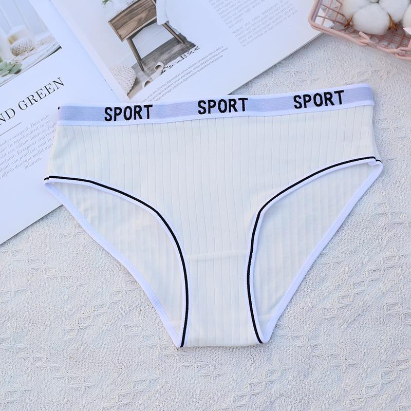 

Спортивное нижнее белье для девочек, трусики из чистого хлопка, дышащие, большого размера, со средней талией, треугольные, чистые, для женщин, трусики 3XL белый