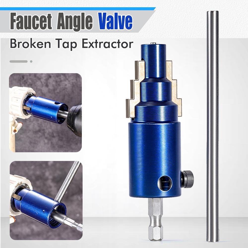 Faucet Angle Valve Broken Wire Extractor 4/6 Points Broken Pipe Head Screw Extraction Faucet Angle Valve Broken Wire Extractor